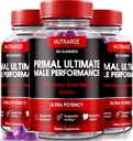 NutraRize (3 Pack) Primal Ultimate Gummies, Resmi PrimalUltimate Performans Tamam, Tekrar Güven, Premium Gummy, Resmi Prime Ultimate İncelemeleri (180 Gummies)