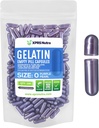 XPRS Nutra Μέγεθος 0 Κενές κάψουλες - 100 Count Empty Gelatin Κάψουλες - Χάπια για DIY Καψάκιο Γέμισμα - Pure Bovine Pill Gel Caps για Do-It-Yourself Συμπληρώματα (Pearl Purple)
