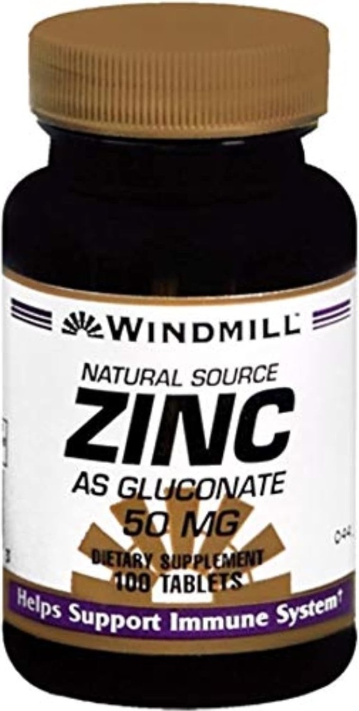 ZINC TAB GLUCONATE 50 MG WMILL Boyut: 100
