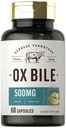 Carlyle Ox Bile Supplement 500 mg | 60 Capsules | Digestive Enzymes | Non-GMO & Gluten Free | Herbage Farmstead