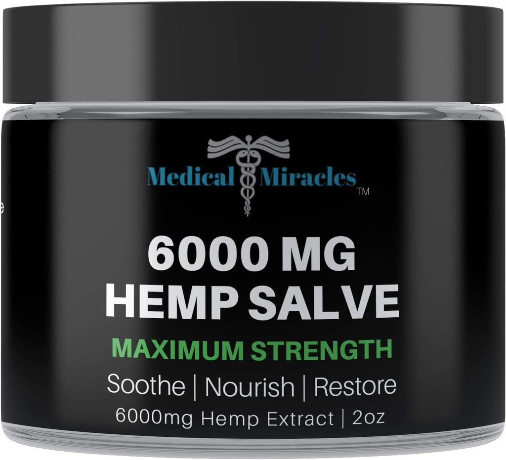 Medical Miracles 6000 MG Maximum Strength Healing Salve Use for HIPS, Joints, Neck, Back. Made with The Finest Available Ingredients