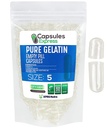 XPRS Nutra Boyutu 5 Boş Kapsüller - 5000 Kont Çok Küçük Clear Boş Gelatin Capsules - Pills DIY Capsule - Do-It-Yourself Vitamin Supplements için Kullanılabilir Pill Gel Caps