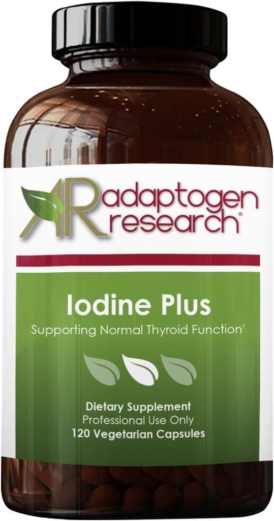 Iodine Plus | P properties Iodide 10mg with Selenium | 120 Vegetarian Capsules | Adaptogen Research