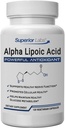 Superior Labs Alpha Lipoic Acid 600 mg Κάψουλες, Αμιγής Μη ΓΤΟ ALA, Υψηλή Απορρόφηση, Υποστήριξη Νεύρων, Υγιεινή Κυκλοφορία και Νευρική Ανταπόκριση, Υγιεινή Γήρανση Αντιοξειδωτικό, 120 Veg Caps, 4-Month Supply