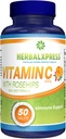 Herbalxpress Vitamin C 500mg with Rose HIPS, Ascorbic Acid & Citrus Bioflavonoids 50 Tablets (1 Tub) - The Powerful Duo:- A Complementary Approach to Boost Your Immune System.