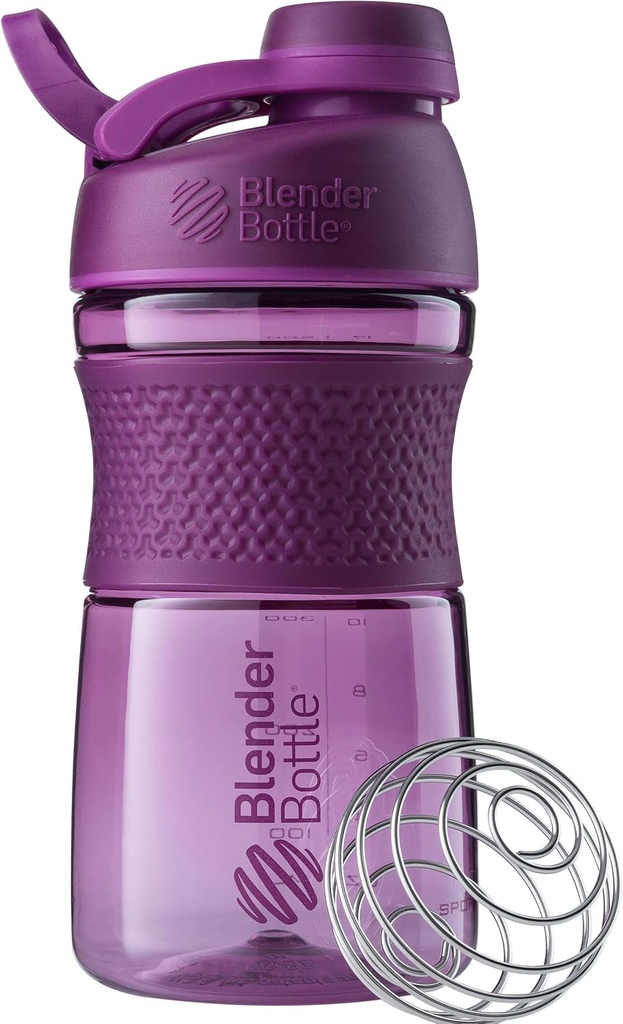 BlenderBottle 20Ounce SportMixer Twist Cap Tritan Grip Shaker Şişes, Donanma ve Tesis
