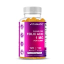 Vitamatic Folic Acid Gummies 1000 mcg (1 mg) - Anne ve Bebek için Temel Prenatal Vitaminler - B9-120 Vegan Gummies (1)