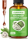 Mineral Supplements Soursop Graviola Leaf Extract Liquid Drop Plus Pure Botanical for Cell Support, Zzz & Antioksi - Soursop Bitters Liquid, 2-4 Moon Supply, 2 Fl Oz Oz