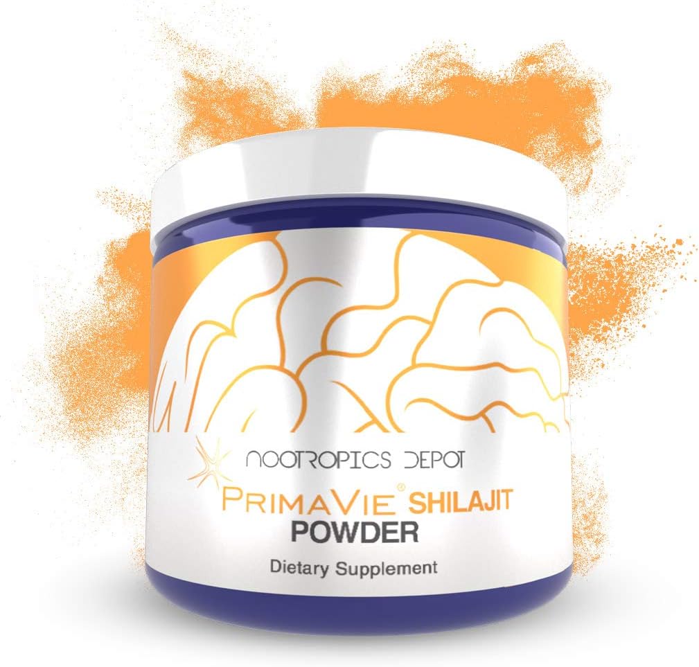 Nootropics Depot PrimaVie Shilajit Toz 60 Grams | Purified Extract | Ayurveda Supplement | Supports Mitochondrial Function + Boosts Endurance
