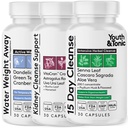 Gençlik ve Tonic Multi-Organ Detox Desteği – 15 Günlük Kolon Temizser & Gut Detox, Kidney Cleanse, Water Balance & Liver Health, 90 Pills for Women and Men