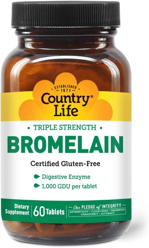 Ülke Hayatı - Natural Bromelain, 500 mg, 60 tablet