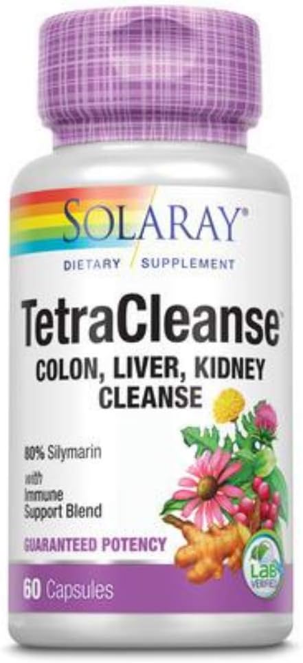 SOLARAY, Potency Tetra Cleanse, Capsules | 60 Kont