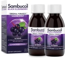 Sambucol Black Eldere Syrup - Sambucus Elderberry Syrup, Black Elderberry, Immune Support for Kids and Yetişkinler, High Antisoxy, Gluten Free - Original Formula, 4 Fl Oz, 2Pack