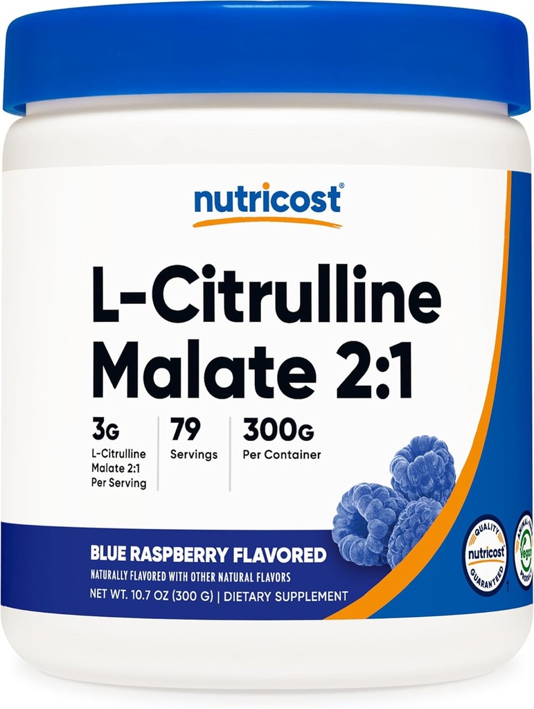Θρεπτικό L-Citrulline Malate 2:1 (300 γραμμάρια) (Blue Raspberry)