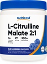 Nutricost L-Citrulline Malate 2:1 (300 Grams) (Mavi Raspberry)