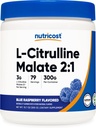 Nutricost L-Citrulline Malate 2:1 (300 Grams) (Mavi Raspberry)
