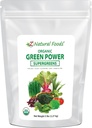 Z Natural Foods Organic Greens Superfood Powder - Burley Grass, Wheatgrass, Spirulina, Spinach, Broccoli, Alfalfa Leaf, Beet Root, Tomato, Dulse & Moringa - Ακατέργαστη Vegan Gluten Free - 5lbs