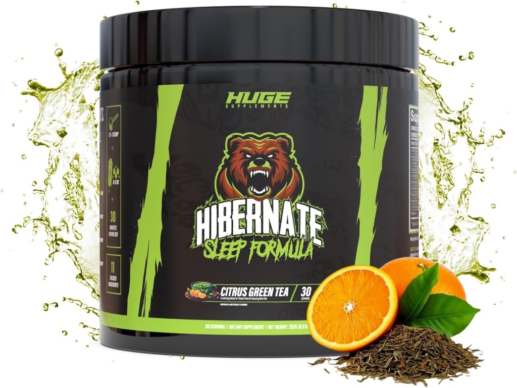 Hibernate Sleep Supplement, Complete & Optimally Dosed Sleep Recovery Formula, Relax & Unwind, GABA, Valerian Root, Melatonin, 5-HTP & More (30 Hizmet)