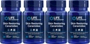 Life Extension Skin Restoring Ceramides, 30 Liquid Vegetarian Capsules (Pack of 4)