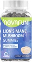 Lion's Mane Mushroom Gummies - Focus & Cognitive Support için 1000 mg, Vegetarian & Gluten-Free, Karma Berry Flavor, 60 Count