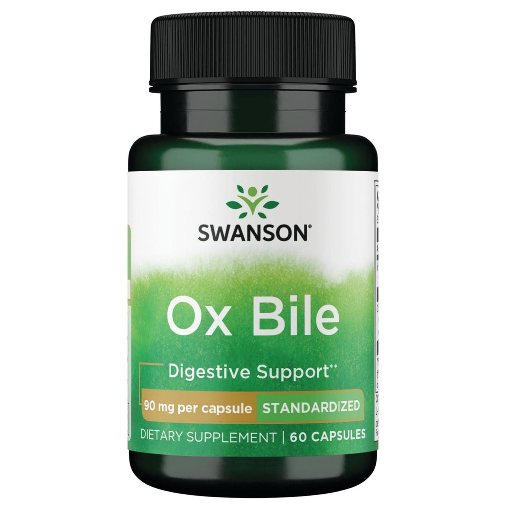 Swanson Ox Bile - 90 mg 60 Caps (1 Pack)
