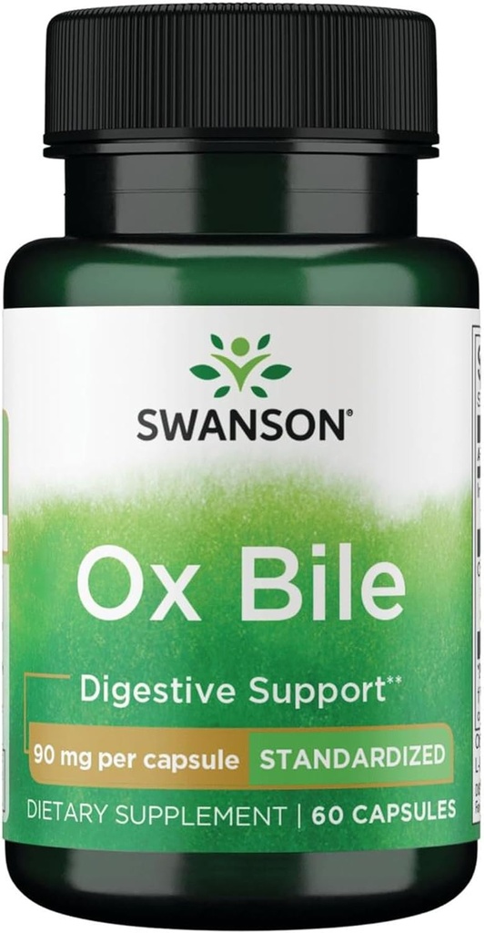 Swanson Ox Bile - 90 mg 60 Caps (1 Pack)