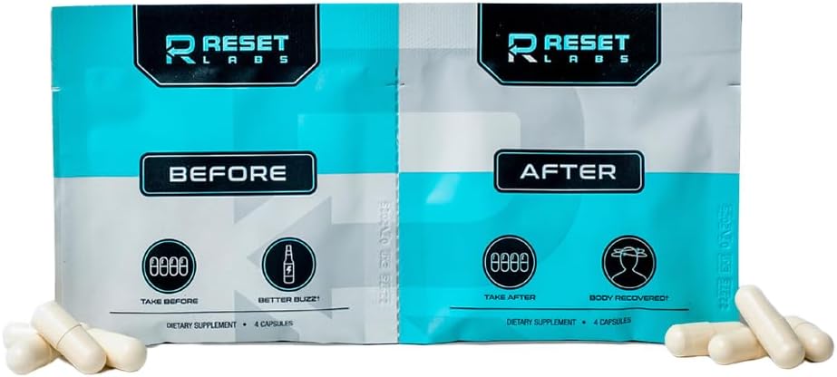 Pre & Post Cooking Recovery Capsules - Natural Formula - Liver Support with Milk Thistle - Sugar Free - Ginger - Electrolytes - Prickly Pear - Bir Detox Haftası için Bir Şey (1 Packet)