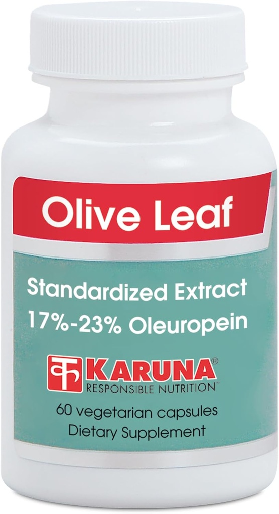Karuna Olive Leaf 500 mg, 60 Vegetarian Capsules