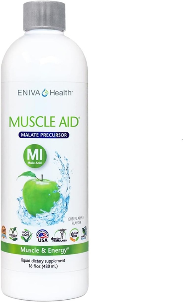Υγρό συμπύκνωμα με μηλικό οξύ Eniva Muscle Aid (16 oz)