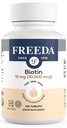 FREEDA Biotin 10.000 mcg - Kosher Saç, Skin & Nails Supplement - Saç Büyüme ve Güçlü Çiçeği için Yüksek Lisans - D-Biotin ile Vegan Tabletler - 100 Tiny Tablet
