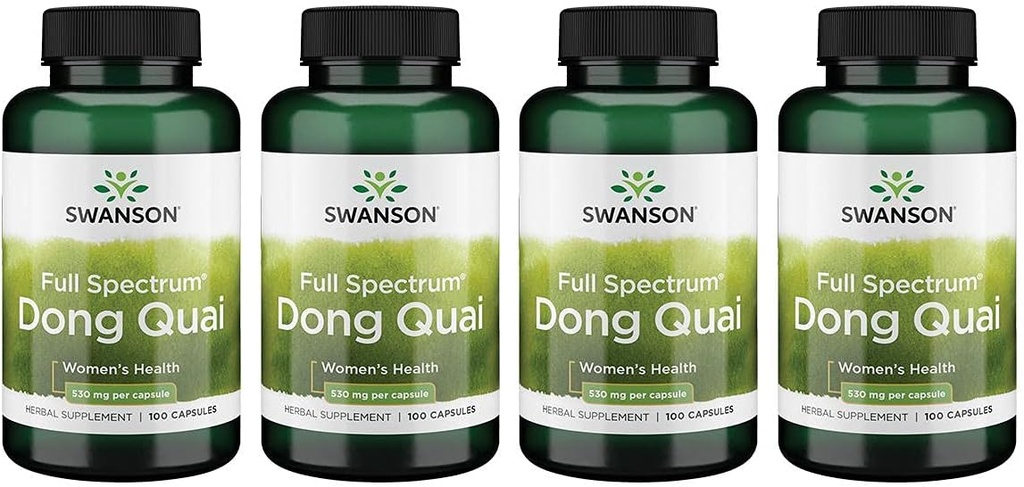 Swanson Dong Quai 530 Milligram 100 Capsules 4 Pack