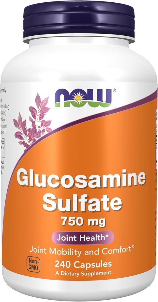 Şimdi Gıdalar Tamamlıyor, Glucosamine Sulfate 750 mg, UL Diyetsel Tamam Sertifika ile, 240 Veg Capsules