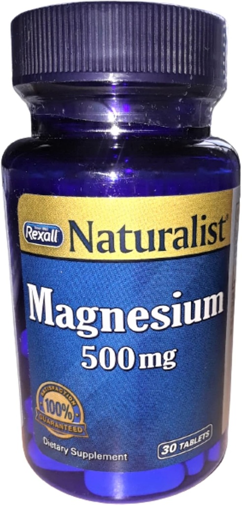 Rexall Magnezyum 500 Mg - Tabletler, 30 Ct