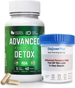 Advanced Detox Cleanse, Detox Kit with Test Cup, Natural Detox & Cleanse with Milk Thistle, Licorice Toz, and More, Body Cleanse Detox for Women and Men, 42 Capsules, 1 Pack