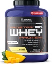 Ultimate Nutrition Prostar Whey Protein Powder Isolate, Mango - Χαμηλή υδατανθράκων, υψηλής πρωτεϊνικής σκόνης Shake for muscle Gain & Recovery - Χαμηλό Νάτριο, Χαμηλό Πάχος & Κετό Φιλικό - 5,28 lbs Tub