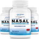 Safgen Laboratuvarları Nasal Decongestant PE 3 Pack - 300 Tablet Toplam | Phenylephrine HCl 10 mg | Maksimum Güç | Drowsy Nasal & Sinus Congestion Relief For Cold or Allergies