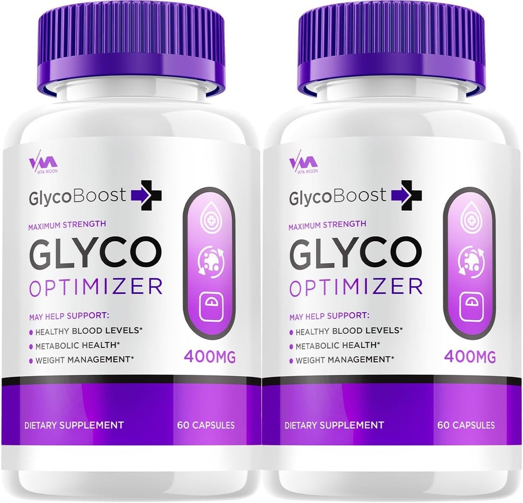(2 Pack) Glyco Optimizer Sağlıklı Vitamin Desteği Tamam, Glyco Boost Capsule - Gelişmiş Formula GlycoBoost, GlycoOptimizer maksimum Güçlü Yorumlar, 120 Capsules