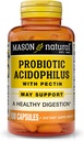 Mason Natural Acidophilus με κάψουλες πεκτίνης, Digestive Aid - 100 Ea