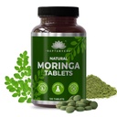SAPTAMVEDA Natural Moringa Tabletleri, Drumstick Leaf Tabletleri (120 Tabletler) - 500 mg Her | Doğal Multi-Vitamin | Rich in Anti-Oxidant, Immunity Alert | Good for Hair & Skin from India Farms