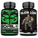 ONL Ultimate Men's testosteron ATM Sche - GORIL-X & Major Load Supplements | Gelişmiş Güçlü, Stamina ve Enerji | Horny Goat Weed, Maca, Tongkat Ali, Tribulus | 120 Capsules