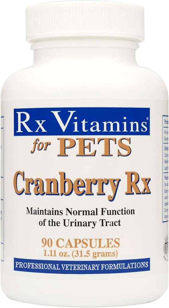 Köpekler için Cranberry Pills - Cat Urinary Tract Tıp Desteği - Evcil hayvanlar için UTI Tedavisi - Dog & Cat Urinary Relief Aid - 90 Cap.