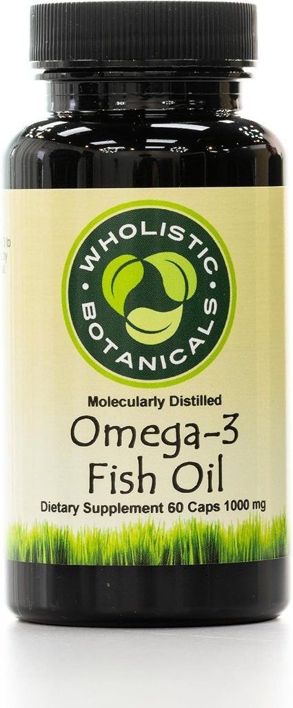 Omega-3 Fish Oil Capsule - Gluten-Free Brain Supplement, Ortak Destek - Saç Kayıp Tamam - 60 ct