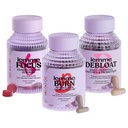 Lemme Burn, Debloat & Focus Sche | Metabolism & Fat Comb + Bloating & Gas Relief Capsules + Focus & Brain Health Gummies | Gluten-Free, Non-GMO | 60 Count Capsules & 50 Count Gummies