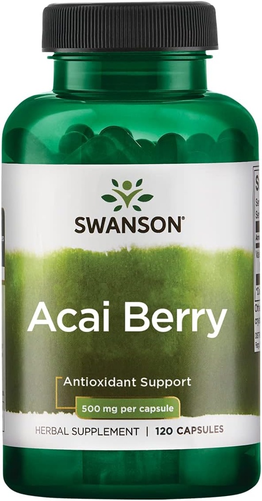 Swanson Acai Berry Antioksit 500 Milligrams 120 Capsules