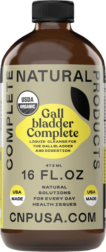 Πλήρης Φυσικά προϊόντα Gallbladder Complete - 16oz Γυάλινο μπουκάλι, Gallbladder Cleanse συμπλήρωμα
