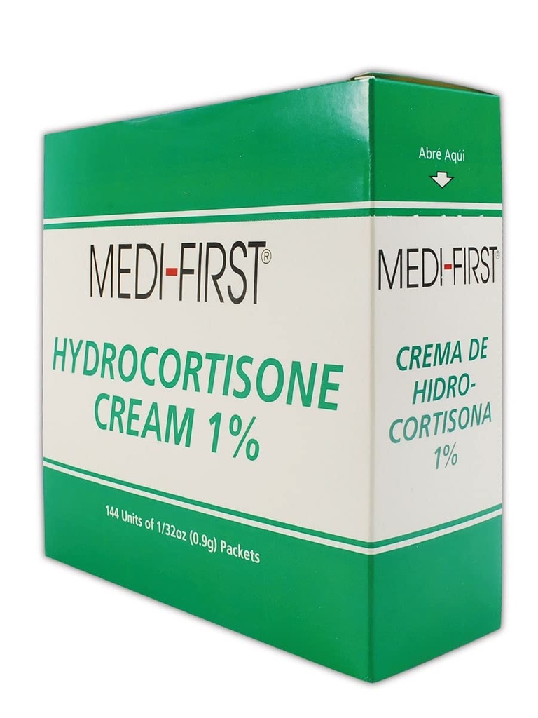 Medique MP211-35 Medi-İlk% 1 Hydrocortisone Cream, 0.9 g, Standard, Green/White (kahkahanın paketi)