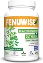 Natural Fenugreek Fiber Capsule Supplement for Acid Relief - Premium Vegan Dietary Supplement Supporting Digestive Health, 120 Count