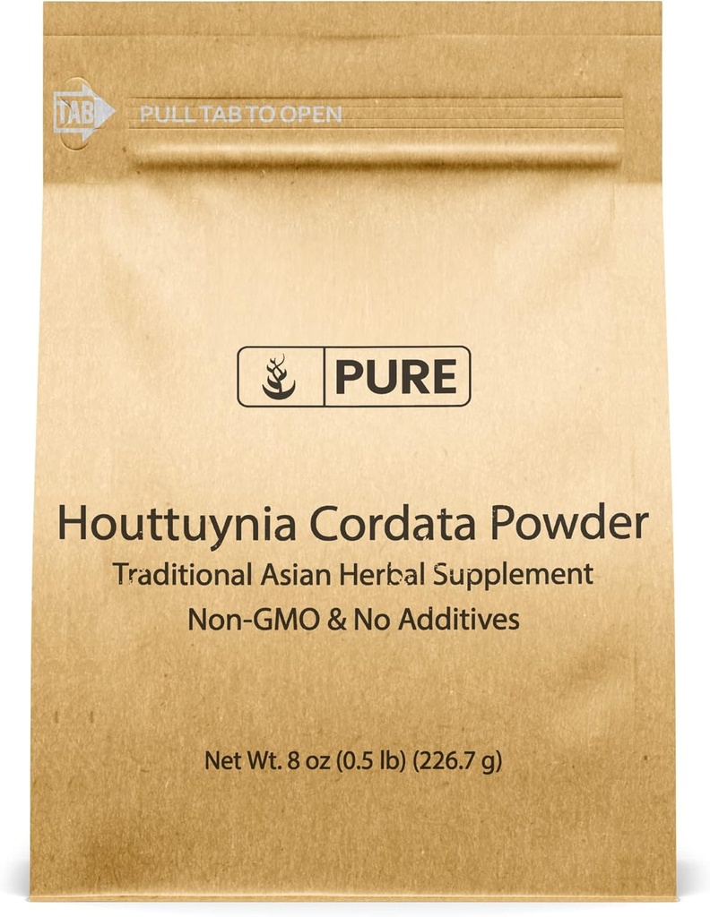 Saf Original Malzemeler Houttuynia Cordata (8oz) Geleneksel Asya Herbal Supplement, Fish Mint, Heart Leaf