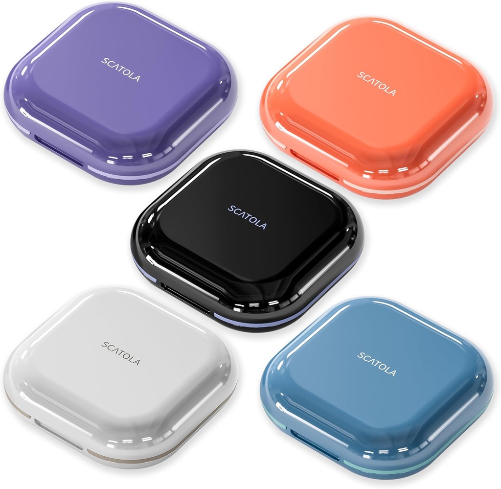 Küçük Pill Case 4 Karşılaştırmalı Işık Grey Blue Black ve Pink 5