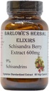Barlowe's Herbal Elixirs Schisandra Berry | Ekstraksiyon |% 9 Schisandrins | 600 mg per Capsule | 60 Veggie Capsules | Non-GMO | Stearate Free | Glass Şişe Şişe Şişe Şişe Şişe